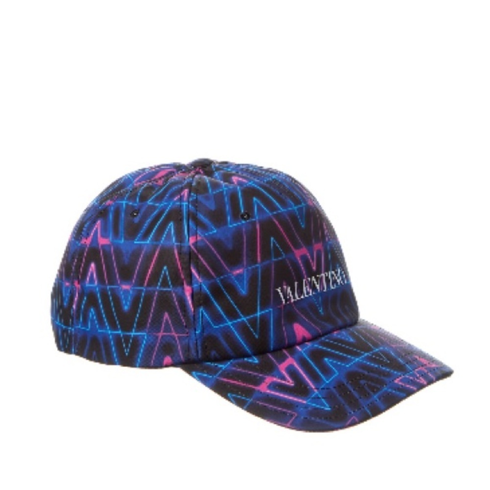 Valentino Garavani NWT Blue and Pink Patterned optical cap